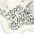 Acrylic English Letter Beads Square Flat Round Handmade Diy Jewelry - Letter C square antique silver 6x6mm hole diameter about 3mm-50 pieces/pack
