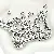 Acrylic English Letter Beads Square Flat Round Handmade Diy Jewelry - Letter D square antique silver 6x6mm hole diameter about 3mm-50 pieces/pack