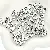 Acrylic English Letter Beads Square Flat Round Handmade Diy Jewelry - Letter G square antique silver 6x6mm hole diameter about 3mm-50 pieces/pack