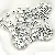 Acrylic English Letter Beads Square Flat Round Handmade Diy Jewelry - Letter I square antique silver 6x6mm hole diameter about 3mm-50 pieces/pack