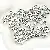 Acrylic English Letter Beads Square Flat Round Handmade Diy Jewelry - Letter K square antique silver 6x6mm hole diameter about 3mm-50 pieces/pack