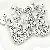 Acrylic English Letter Beads Square Flat Round Handmade Diy Jewelry - Letter L square antique silver 6x6mm hole diameter about 3mm-50 pieces/pack