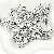 Acrylic English Letter Beads Square Flat Round Handmade Diy Jewelry - Letter O square antique silver 6x6mm hole diameter about 3mm-50 pieces/pack