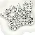 Acrylic English Letter Beads Square Flat Round Handmade Diy Jewelry - Letter P square antique silver 6x6mm hole diameter about 3mm-50 pieces/pack