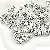 Acrylic English Letter Beads Square Flat Round Handmade Diy Jewelry - Letter Q square antique silver 6x6mm hole diameter about 3mm-50 pieces/pack