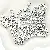Acrylic English Letter Beads Square Flat Round Handmade Diy Jewelry - Letter S square antique silver 6x6mm hole diameter about 3mm-50 pieces/pack