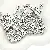 Acrylic English Letter Beads Square Flat Round Handmade Diy Jewelry - Letter U square antique silver 6x6mm hole diameter about 3mm-50 pieces/pack