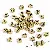 Acrylic English Letter Beads Square Flat Round Handmade Diy Jewelry - Letter A round gold 4x7mm hole diameter about 1mm-50 pieces/pack