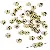 Acrylic English Letter Beads Square Flat Round Handmade Diy Jewelry - Letter C round gold 4x7mm hole diameter about 1mm-50 pieces/pack