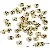 Acrylic English Letter Beads Square Flat Round Handmade Diy Jewelry - Letter D round gold 4x7mm hole diameter about 1mm-50 pieces/pack