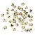 Acrylic English Letter Beads Square Flat Round Handmade Diy Jewelry - Letter J round gold 4x7mm hole diameter about 1mm-50 pieces/pack