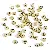 Acrylic English Letter Beads Square Flat Round Handmade Diy Jewelry - Letter L round gold 4x7mm hole diameter about 1mm-50 pieces/pack