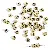Acrylic English Letter Beads Square Flat Round Handmade Diy Jewelry - Letter O round gold 4x7mm hole diameter about 1mm-50 pieces/pack