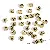 Acrylic English Letter Beads Square Flat Round Handmade Diy Jewelry - Letter Q round gold 4x7mm hole diameter about 1mm-50 pieces/pack