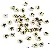 Acrylic English Letter Beads Square Flat Round Handmade Diy Jewelry - Letter W round gold 4x7mm hole diameter about 1mm-50 pieces/pack