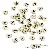 Acrylic English Letter Beads Square Flat Round Handmade Diy Jewelry - Letter X round gold 4x7mm hole diameter about 1mm-50 pieces/pack