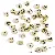 Acrylic English Letter Beads Square Flat Round Handmade Diy Jewelry - Letter Z round gold 4x7mm hole diameter about 1mm-50 pieces/pack