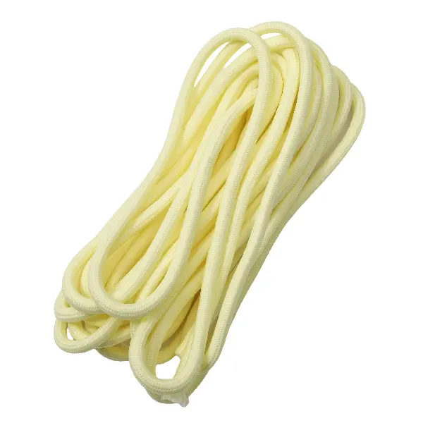 Light yellow - about 5mm thick, 5 meters/pack,chaincharmsupply.com