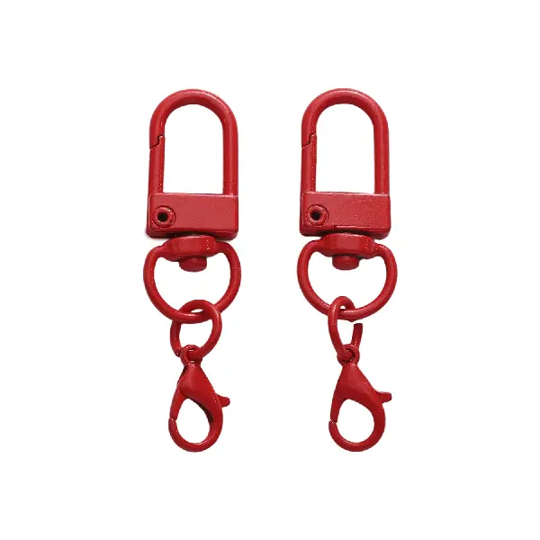 Red-door buckle 31mm+single circle 8mm+lobster clasp 14mm, total length about 48mm, 1 piece/pack,chaincharmsupply.com