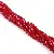 4mm Faceted Rhombus Crystal Beads Glass Diy Handmade Loose Bead - Pomegranate red-4mm, about 80-85 pcs/pack