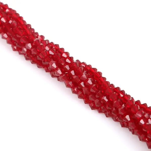 Pomegranate red-4mm, about 80-85 pcs/pack,chaincharmsupply.com