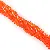 4mm Faceted Rhombus Crystal Beads Glass Diy Handmade Loose Bead - Orange-4mm, about 80-85 pcs/pack