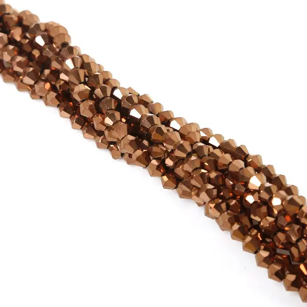 Bronze plated-4mm, about 80-85 pieces/pack,chaincharmsupply.com
