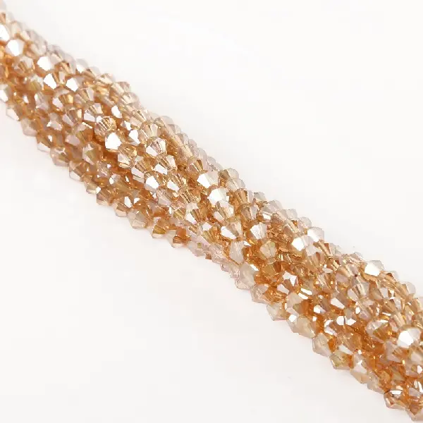 Gold Champagne-4mm, about 80-85 pcs/pack,chaincharmsupply.com