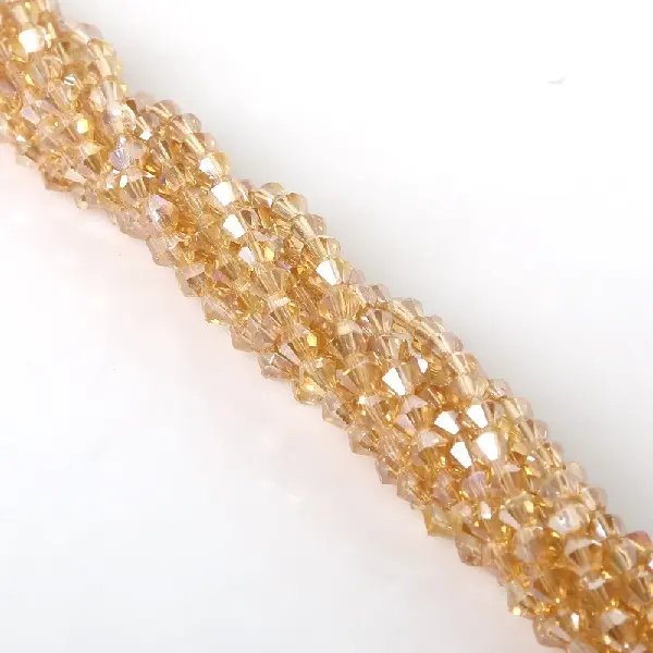 Champagne color-4mm, about 80-85 pieces/pack,chaincharmsupply.com