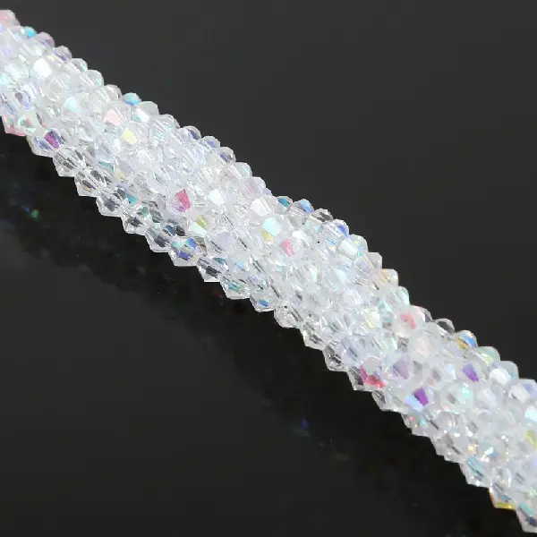 White AB-4mm, about 80-85 pcs/pack,chaincharmsupply.com