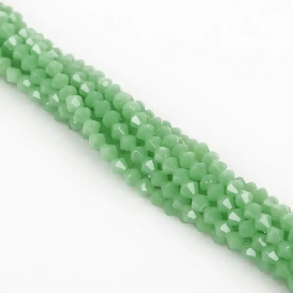 Medium green porcelain-4mm, about 80-85 pcs/pack,chaincharmsupply.com