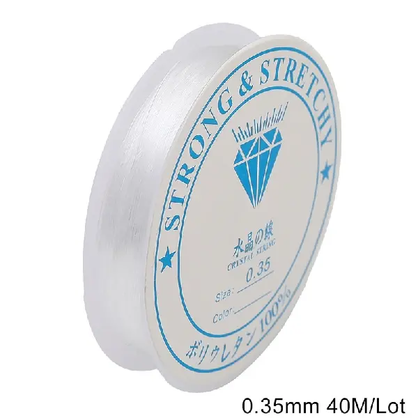 Thickness 0.35mm, transparent white, about 40 meters/roll,chaincharmsupply.com