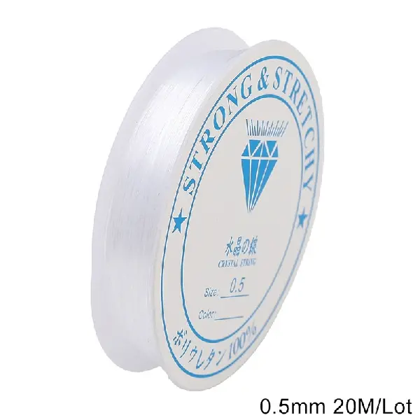 Thickness 0.5mm, transparent white, about 20 meters/roll,chaincharmsupply.com