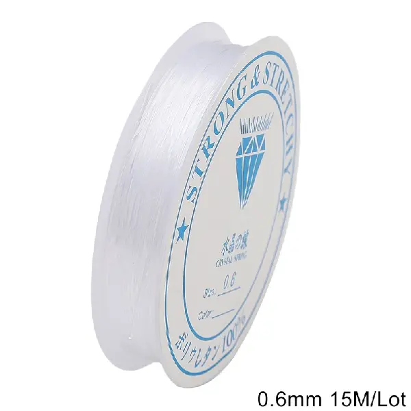 Thickness: 0.6mm, transparent white, about 15 meters/roll,chaincharmsupply.com