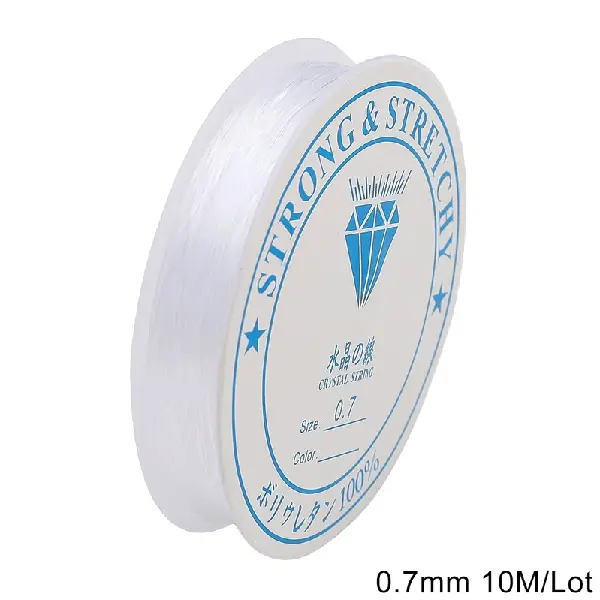 Thickness: 0.7mm, transparent white, about 10 meters/roll,chaincharmsupply.com