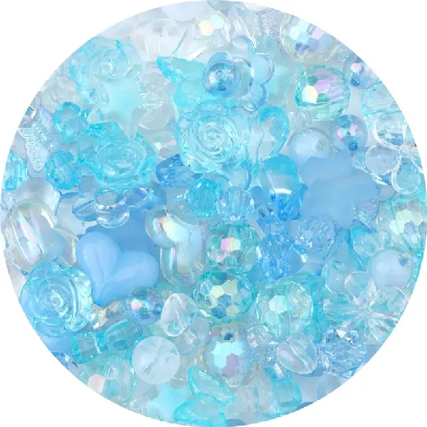 Blue color-randomly mixed 30g/pack,chaincharmsupply.com