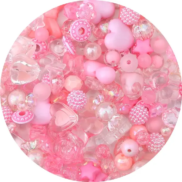 Pink color-randomly mixed 30g/pack,chaincharmsupply.com