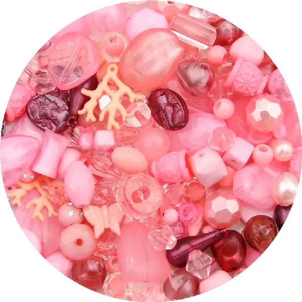 Pink color-randomly mixed 30g/pack,chaincharmsupply.com