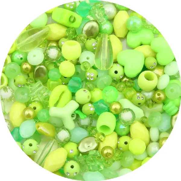 Grass green series-randomly mixed 30g/pack,chaincharmsupply.com