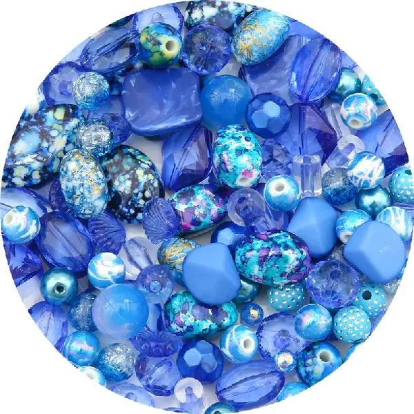 Royal blue series-randomly mixed 30g/pack,chaincharmsupply.com