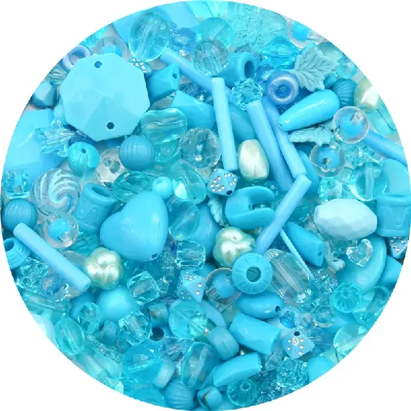 Lake blue series-randomly mixed 30g/pack,chaincharmsupply.com