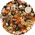 Retro Baroque Acrylic Diy Beads Blind Box Handmade Necklace Bracelet - Dark coffee-randomly mixed 30g/bag