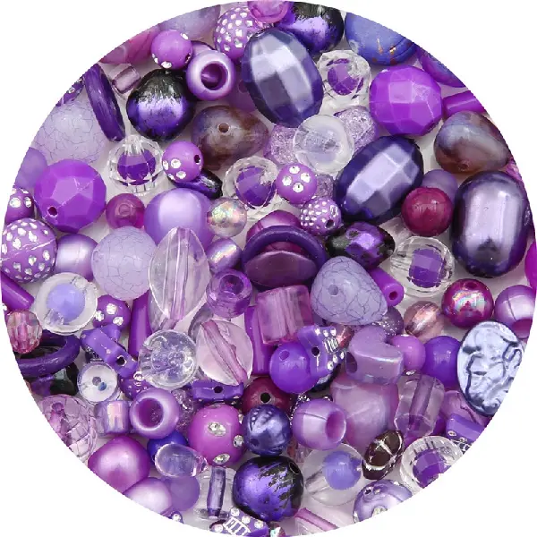Purple color-randomly mixed 30g/pack,chaincharmsupply.com