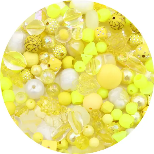 Yellow color-randomly mixed 30g/pack,chaincharmsupply.com