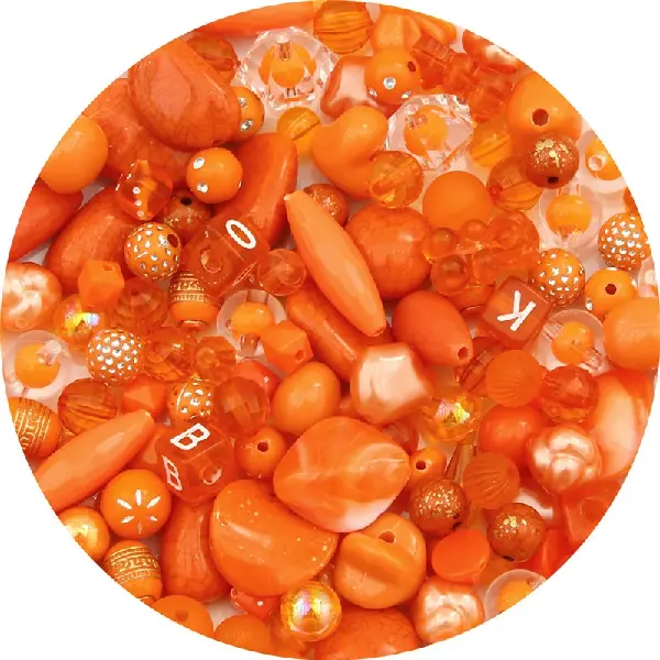 Orange color-randomly mixed 30g/pack,chaincharmsupply.com