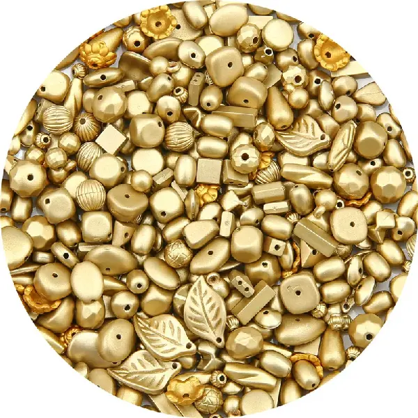 Matt gold color-randomly mixed 30g/pack,chaincharmsupply.com