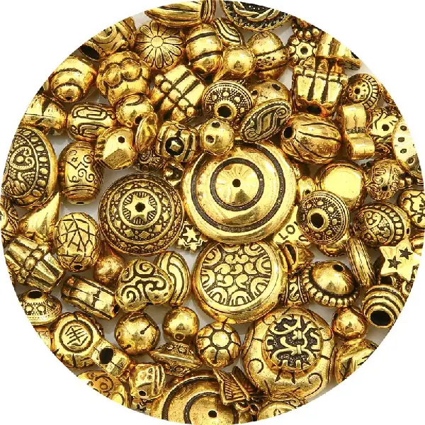 Ancient gold color-randomly mixed 30g/pack,chaincharmsupply.com