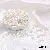 Diy Handmade Jewelry Accessories Abs High-gloss Special-shaped Imitation Pearl Bracelet - #01 Xiaomi beans, size 7×8mm, 20 pcs/pack, hole diameter about 1mm - white