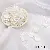 Diy Handmade Jewelry Accessories Abs High-gloss Special-shaped Imitation Pearl Bracelet - #10 small flat piece size 16×16mm 5 pieces/pack hole diameter about 1.5mm-white