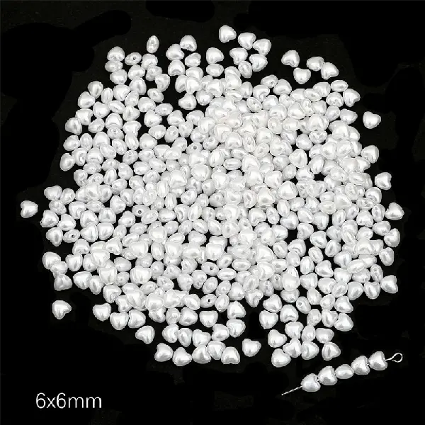 #29 Small peach hearts 40 pcs/pack-white,chaincharmsupply.com